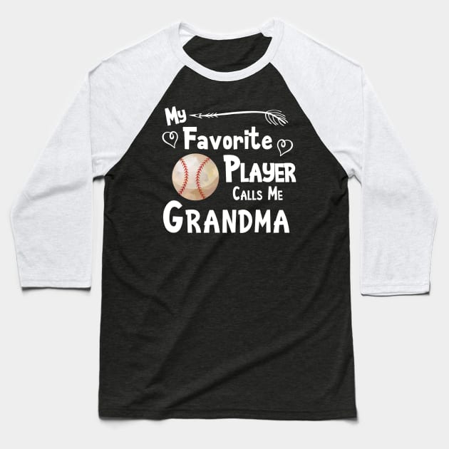 Favorite Player Grandma Love Softball Player Baseball T-Shirt by Magic Ball